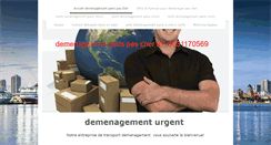 Desktop Screenshot of demenagement-paris-pas-cher.com